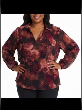 DR2 by Daniel Rainn women's long-sleeve blouse